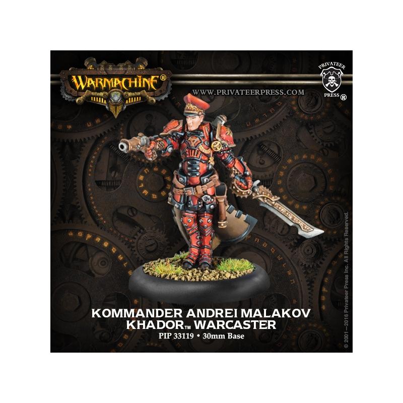 Khador Kommander Andrei Malakov Warcaster thumbnail