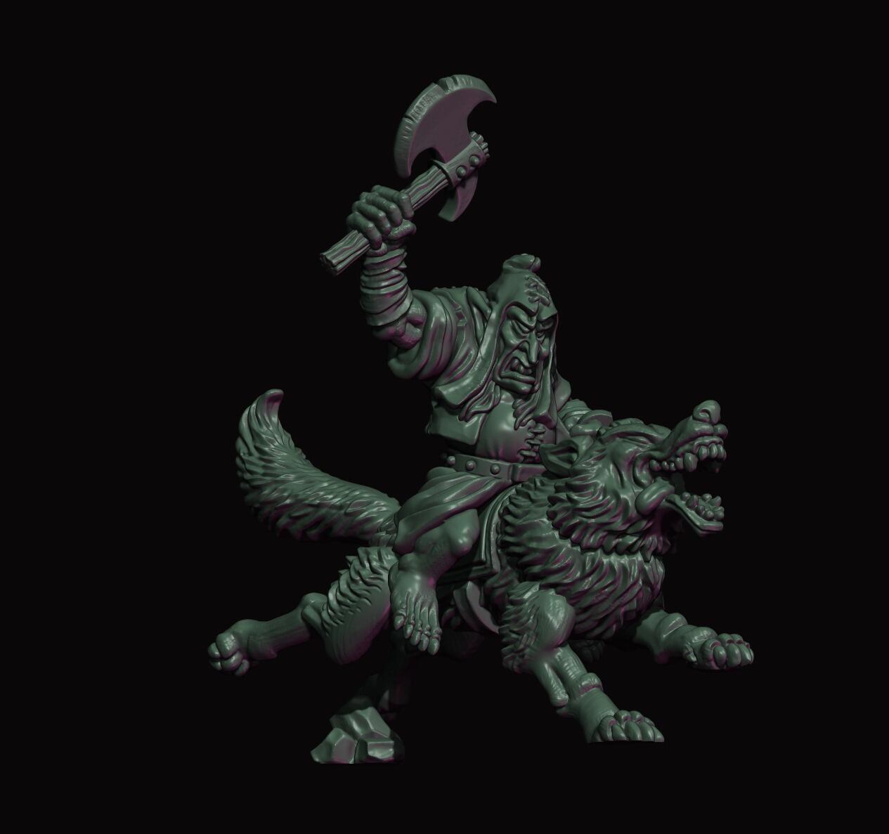 Fabelzel's Hobgoblin Wolf Riders (QTY 3) With Hand Weapons & Shields - Gifts for Geeks Leicester