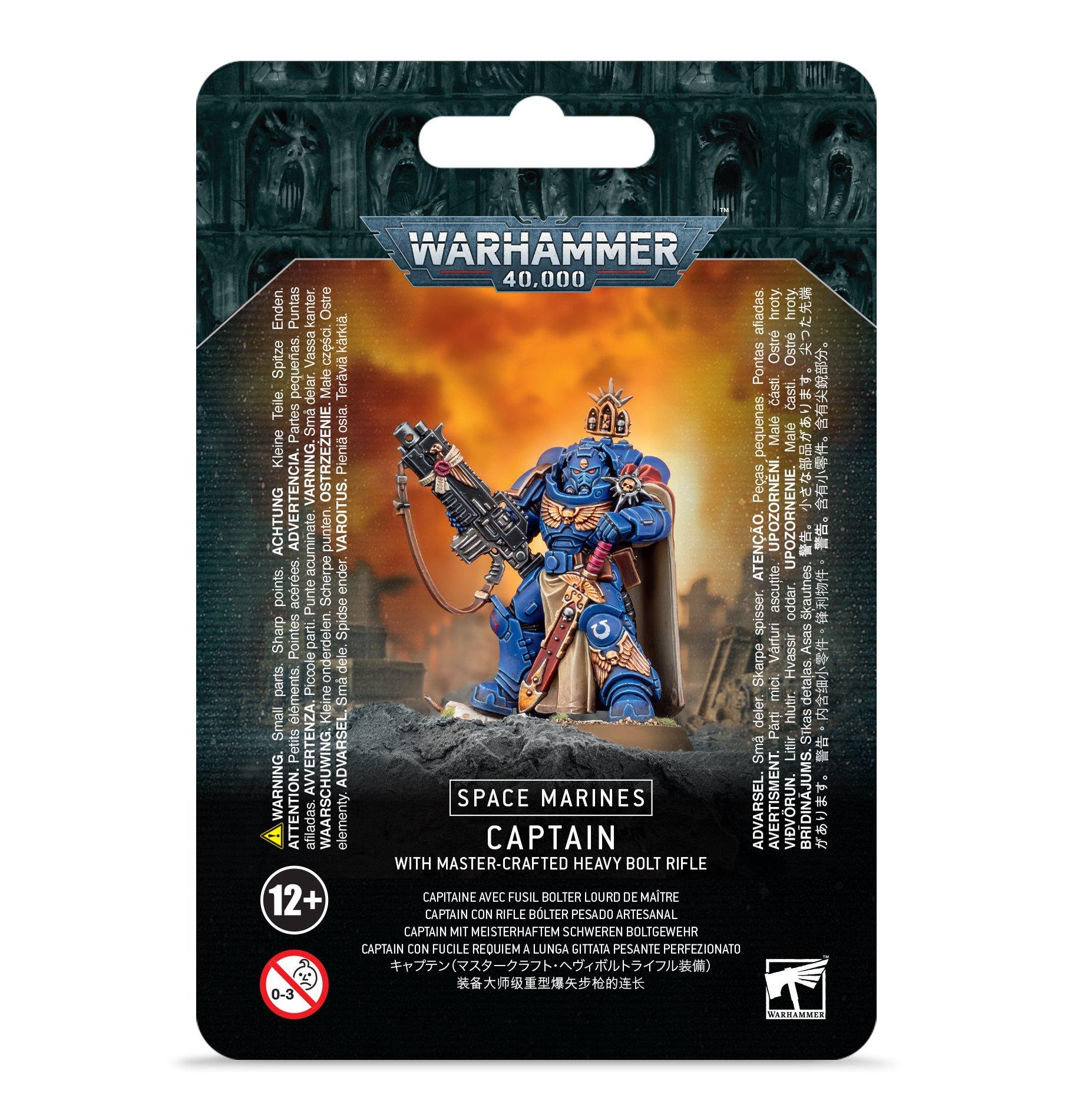 Space Marines Captain W/ Master-Crafted Heavy Bolt Rifle - Gifts for Geeks Leicester