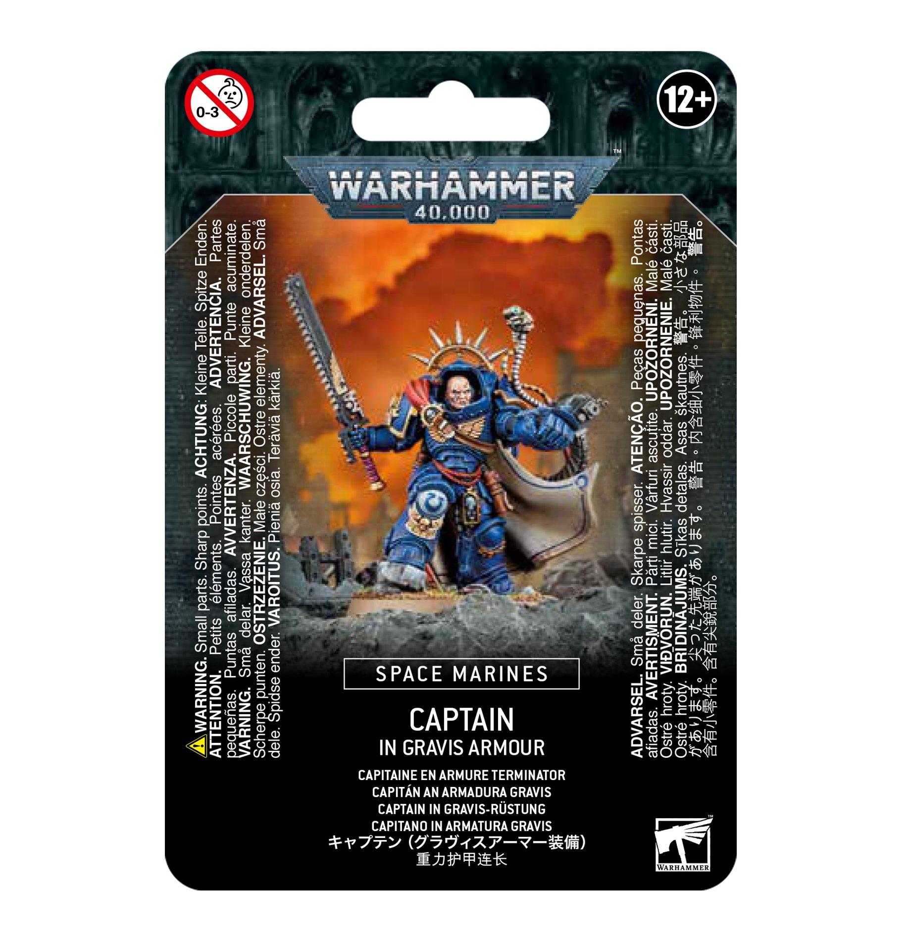 SPACE MARINES CAPTAIN IN GRAVIS ARMOUR - Gifts for Geeks Leicester