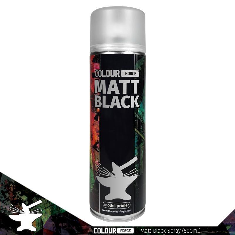 Colour Forge Matt Black Spray - Gifts for Geeks Leicester