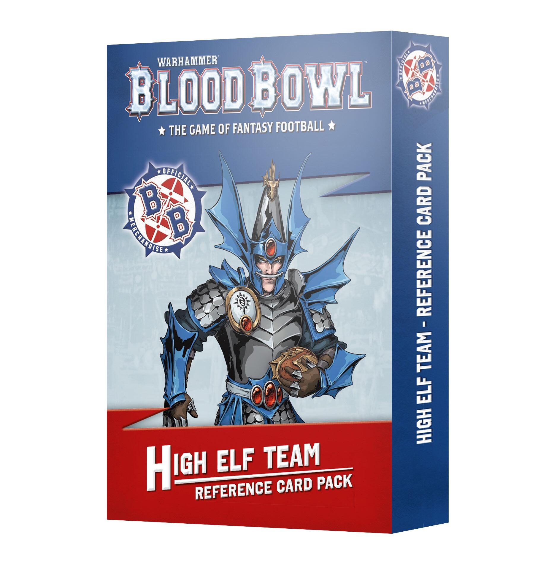 BLOOD BOWL: HIGH ELF TEAM REFERENCE CARDS - Gifts for Geeks Leicester
