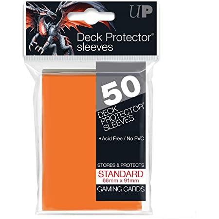 Ultra Pro Pack of 50 Standard Sized Sleeves: Orange - Gifts for Geeks Leicester