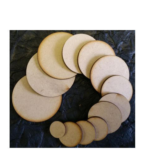3mm Thick MDF Circular Bases - Choose your Diameter 25 -300mm Available - Gifts for Geeks Leicester