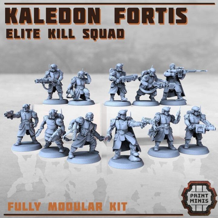 Imperial Guard Kaledon Fortis Elite Kill Squad (QTY 11) - Gifts for Geeks Leicester