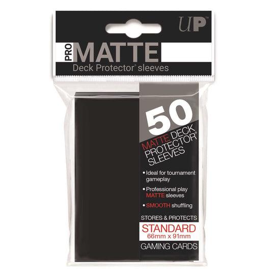 Ultra Pro Matte Standard Deck Protectors (50) - Black thumbnail
