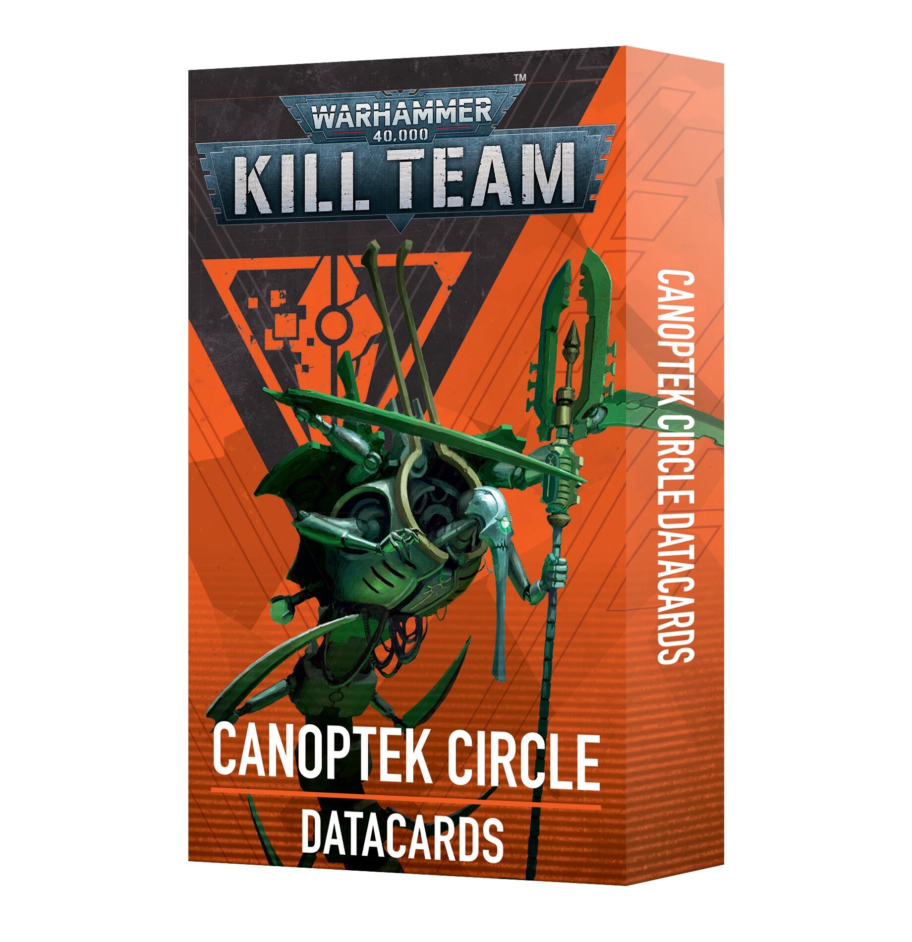 KILL TEAM DATACARDS: CANOPTEK CIRCLE (ENG) 2025 - Gifts for Geeks Leicester