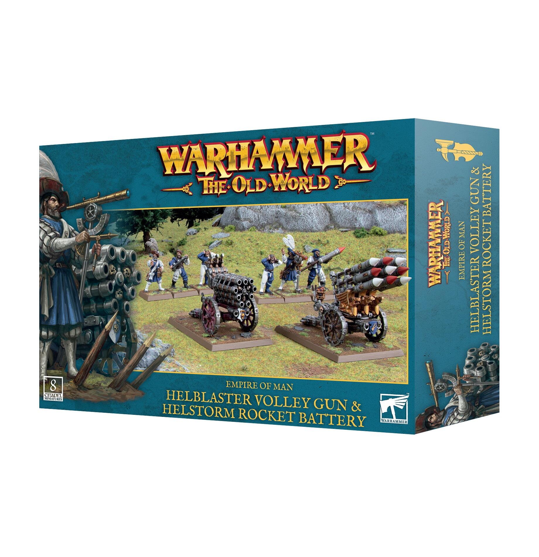 EMPIRE OF MAN: HELBLASTER VOLLEYGUN OR HELSTORM BATTERY - Gifts for Geeks Leicester
