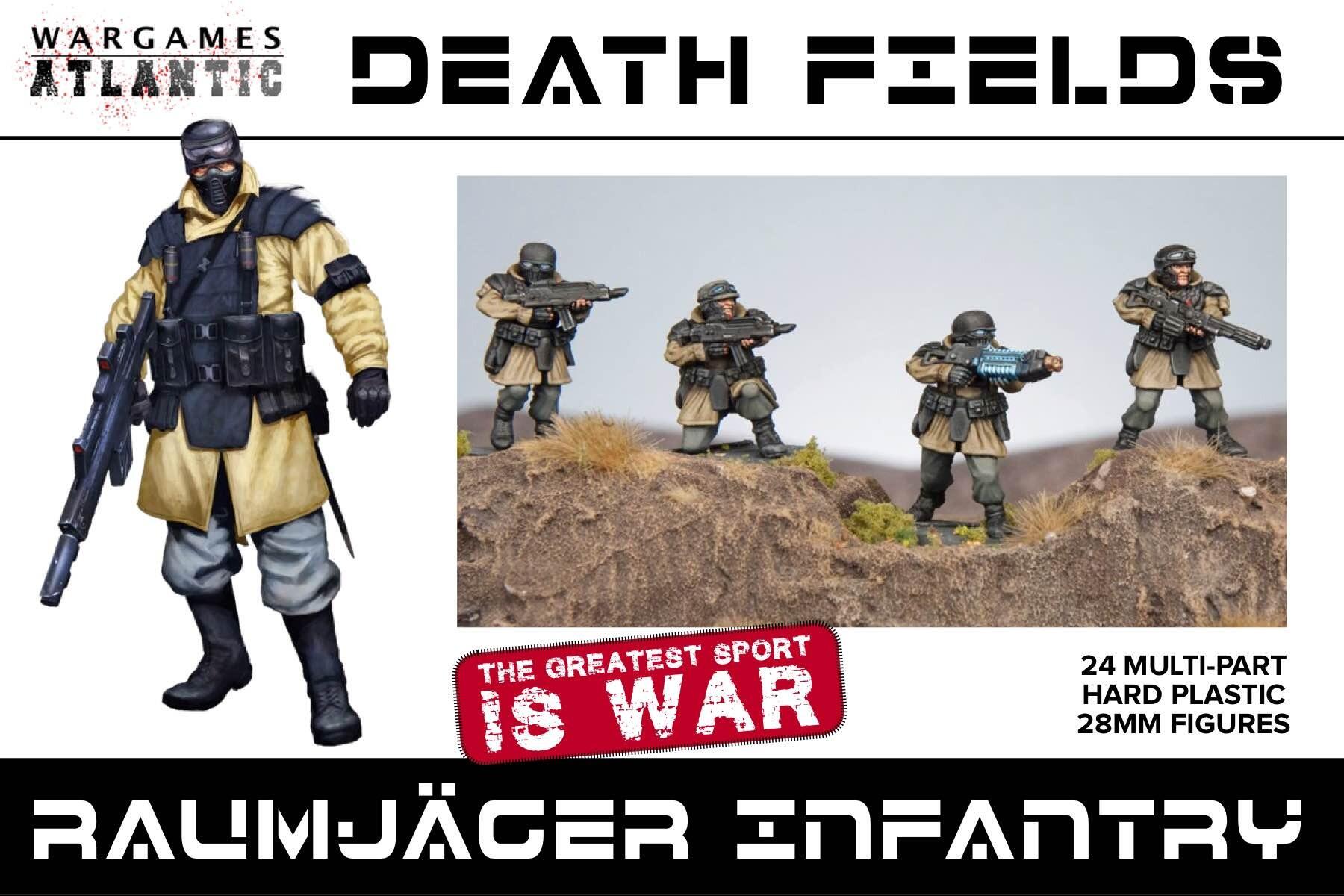 Raumjäger Infantry - Sci-fi German Style Infantry - 24 Hard Plastic Modles - Gifts for Geeks Leicester