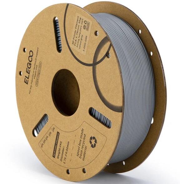 Elegoo PLA Filament 1.75mm Grey 1KG thumbnail