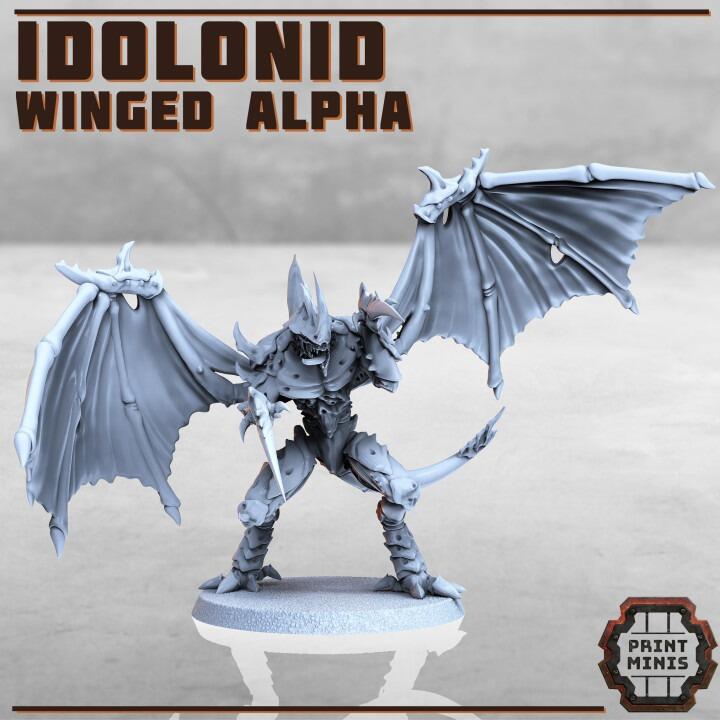 Idolonids - Winged Alpha Warrior Space Sci-fi Insect Warrior Spiders thumbnail