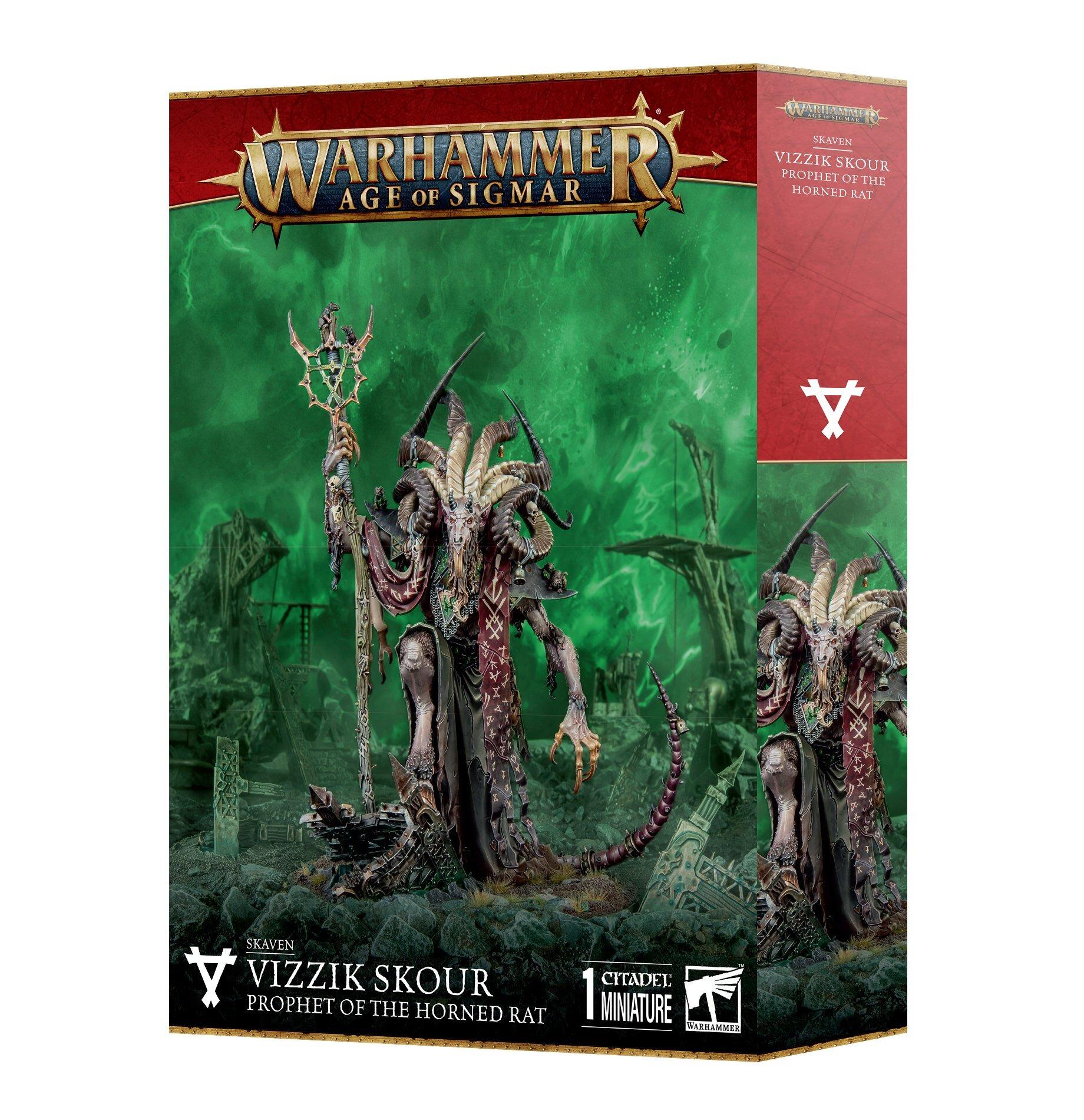 SKAVEN: VIZZIK SKOUR PROPHET HORNED RAT - Gifts for Geeks Leicester