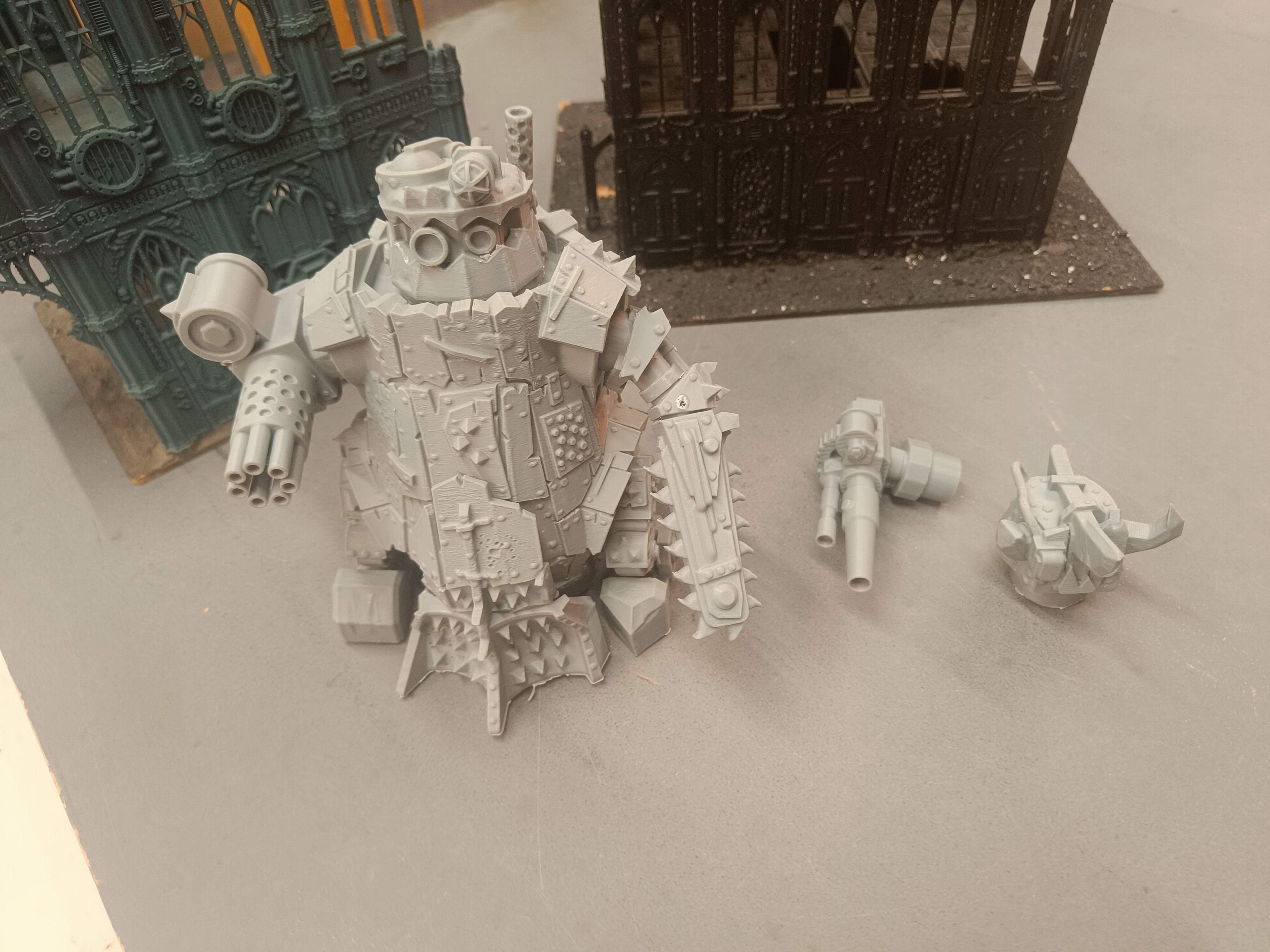 Orcs Heavy Battle Walker Miniature Model | Dystopian Super Heavy Figure - Gifts for Geeks Leicester