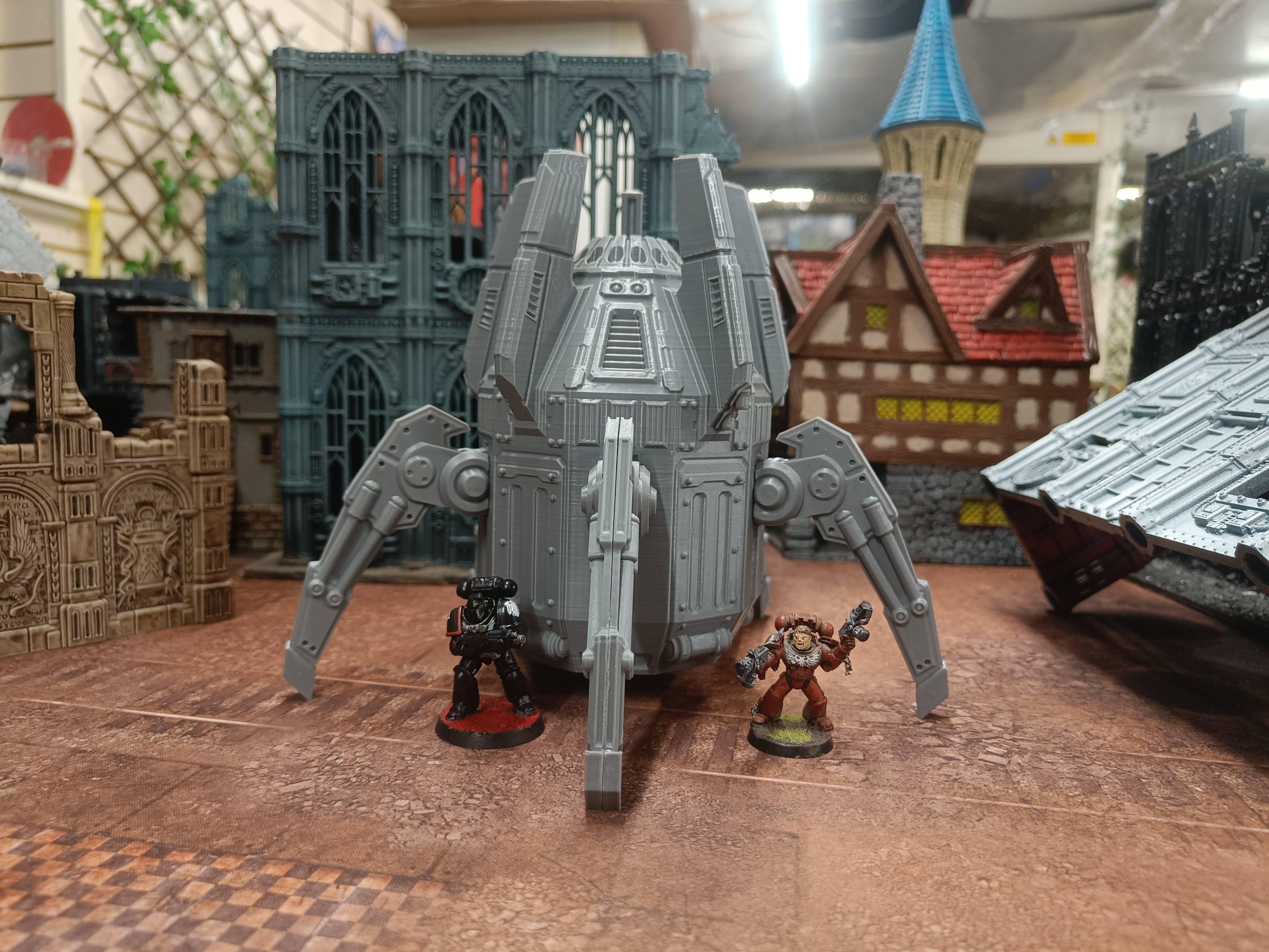 Starguard Legion Armoured Drop Ship or Pod | 3D Printed Sci-Fi Miniature Model thumbnail