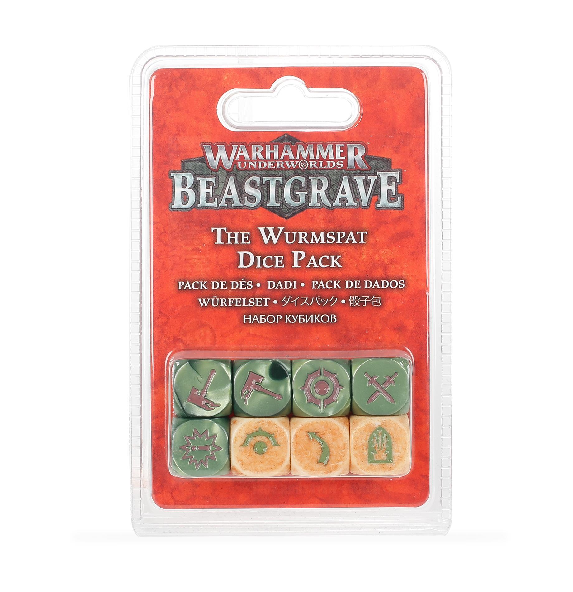 WH UNDERWORLDS: THE WURMSPAT DICE SET - Gifts for Geeks Leicester