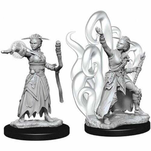 D&D Nolzur's Marvelous Unpainted Miniatures : Female Human Warlock (Wave 10) - Gifts for Geeks Leicester