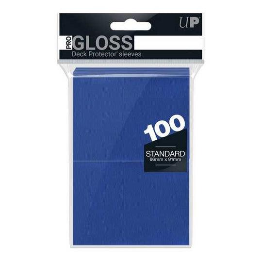Ultra PRO-Gloss Standard Card Sleeves: Blue (100) - Gifts for Geeks Leicester