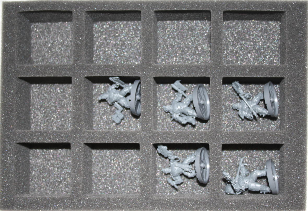 WIDE INFANTRY FOAM TRAY HOLDS 24 MODELS - SELECT YOUR DEPTH - Gifts for Geeks Leicester
