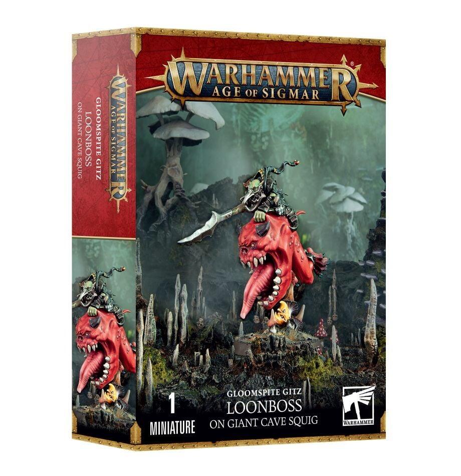 Gloomspite GITZ LOONBOSS ON GIANT CAVE SQUIG thumbnail