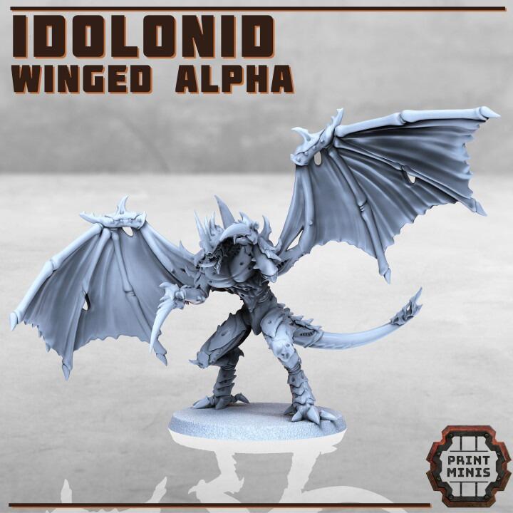 Idolonids - Winged Alpha Warrior Space Sci-fi Insect Warrior Spiders thumbnail