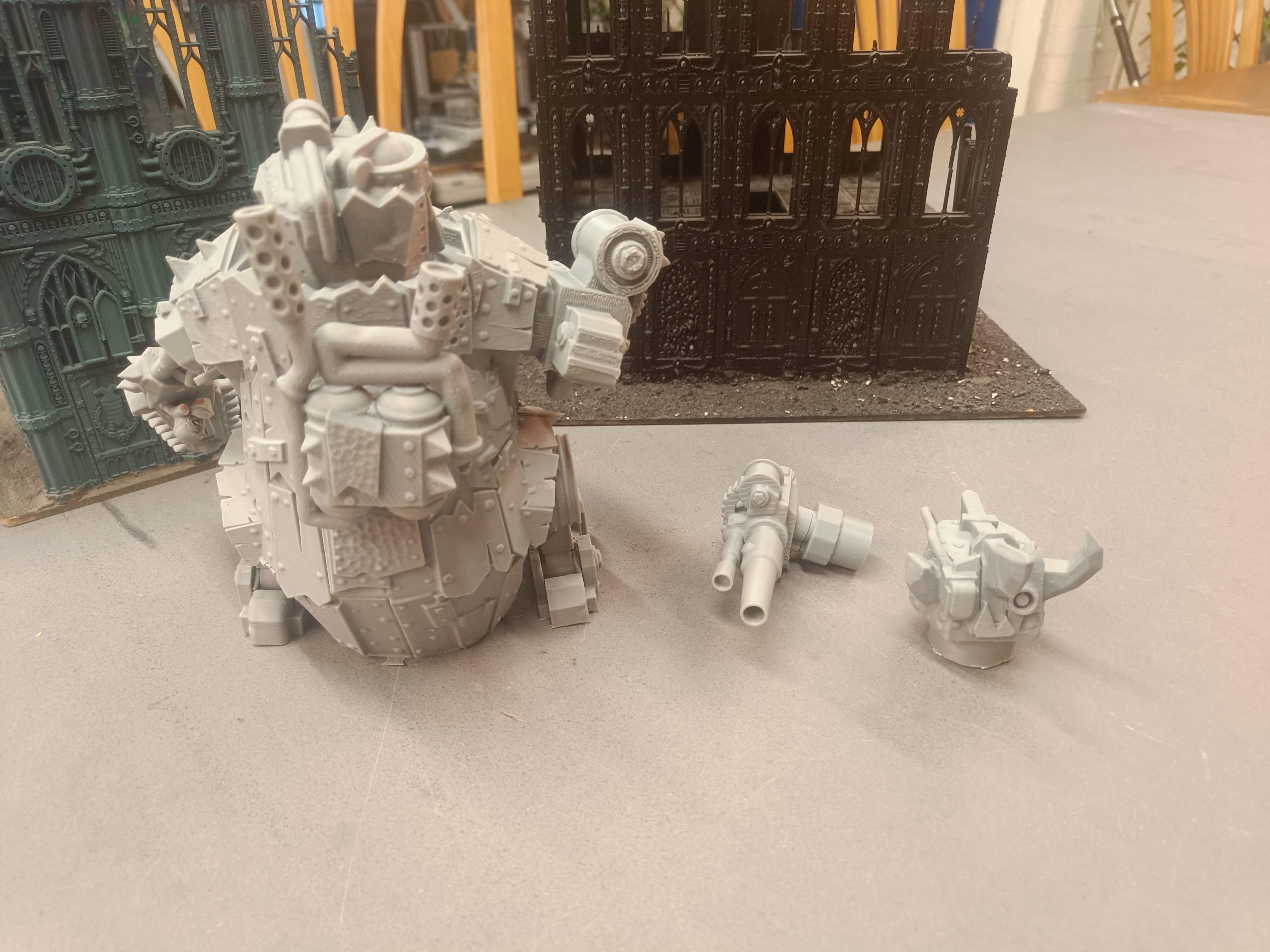 Orcs Heavy Battle Walker Miniature Model | Dystopian Super Heavy Figure - Gifts for Geeks Leicester