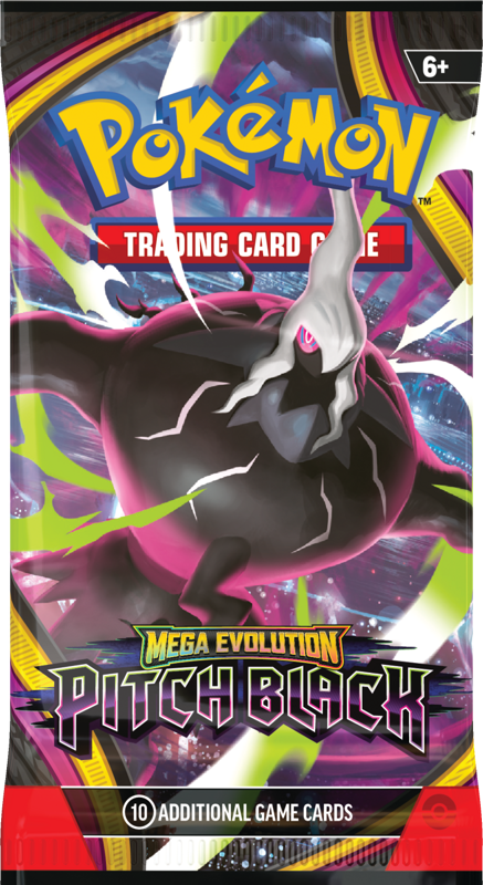 Pokemon Mega Evolution Pitch Black Booster Pack (10 Cards) - Gifts for Geeks Leicester