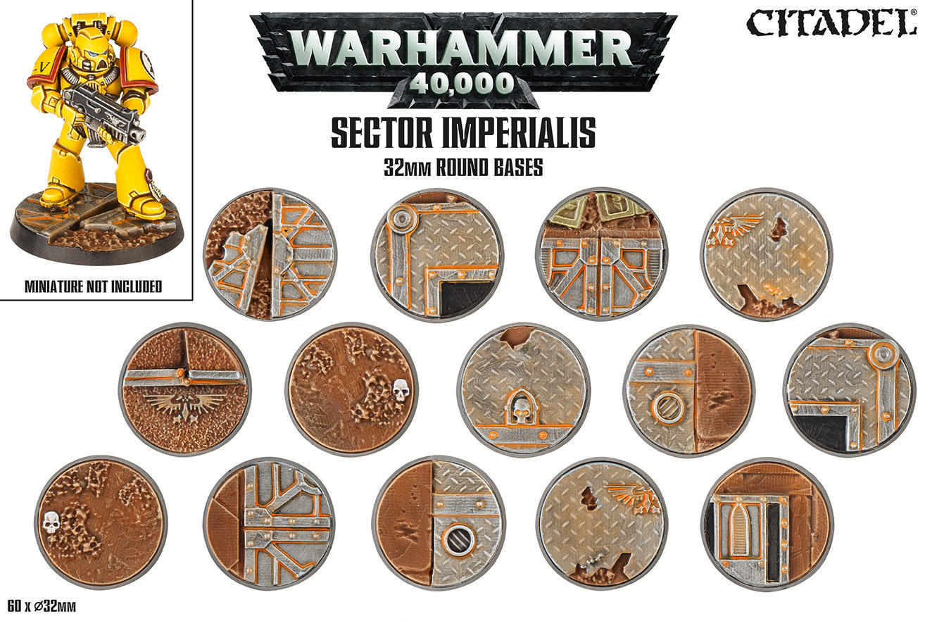 Sector Imperialis: 32mm Round Bases - Gifts for Geeks Leicester