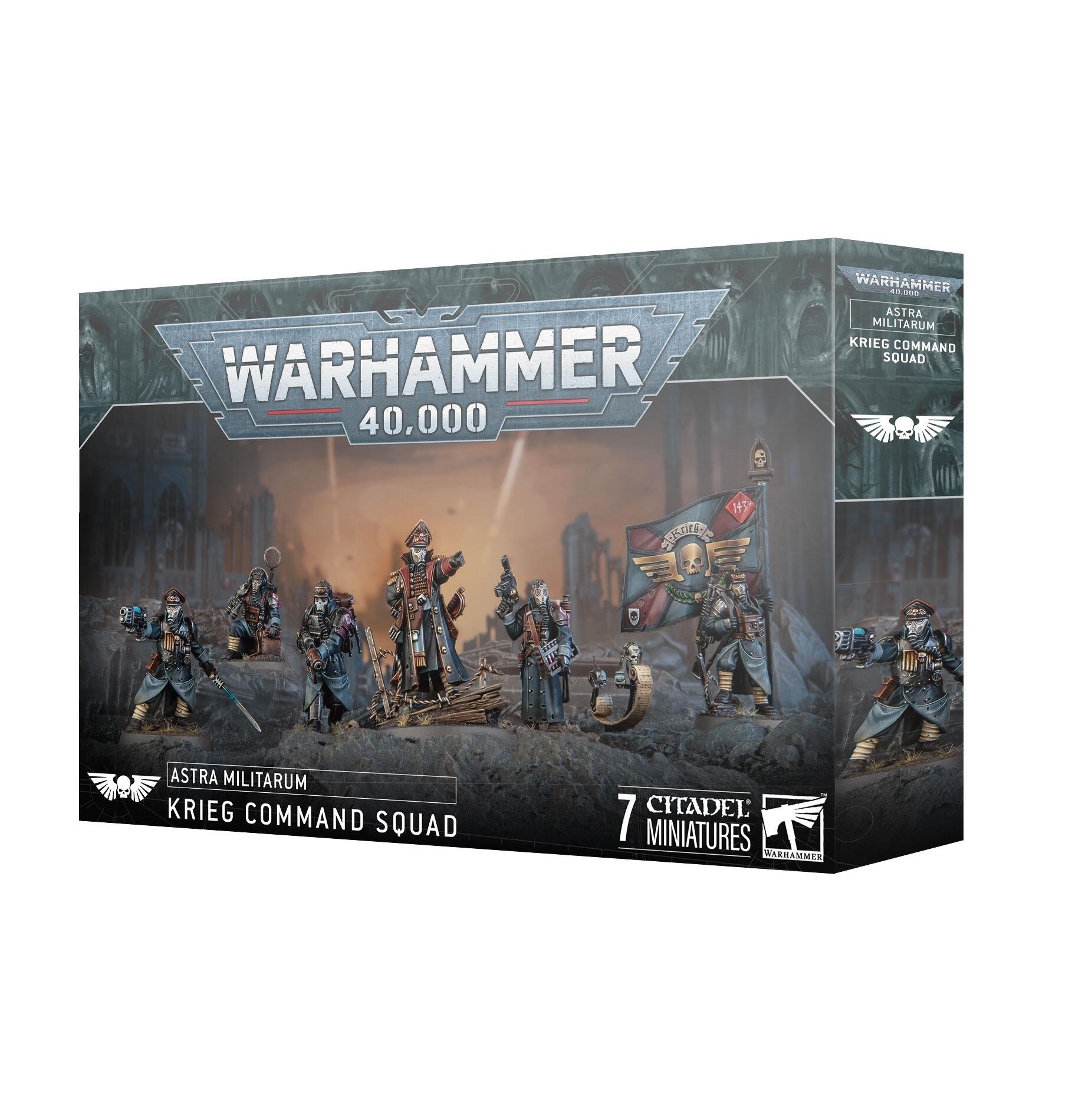 Warhammer 40k Astra Militarum: Krieg Command Squad - Gifts for Geeks Leicester