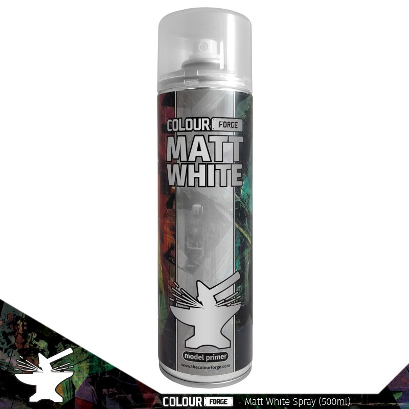 Colour Forge Matt White Spray - Gifts for Geeks Leicester