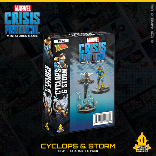 Marvel Crisis Protocol Cyclops and Storm - Gifts for Geeks Leicester
