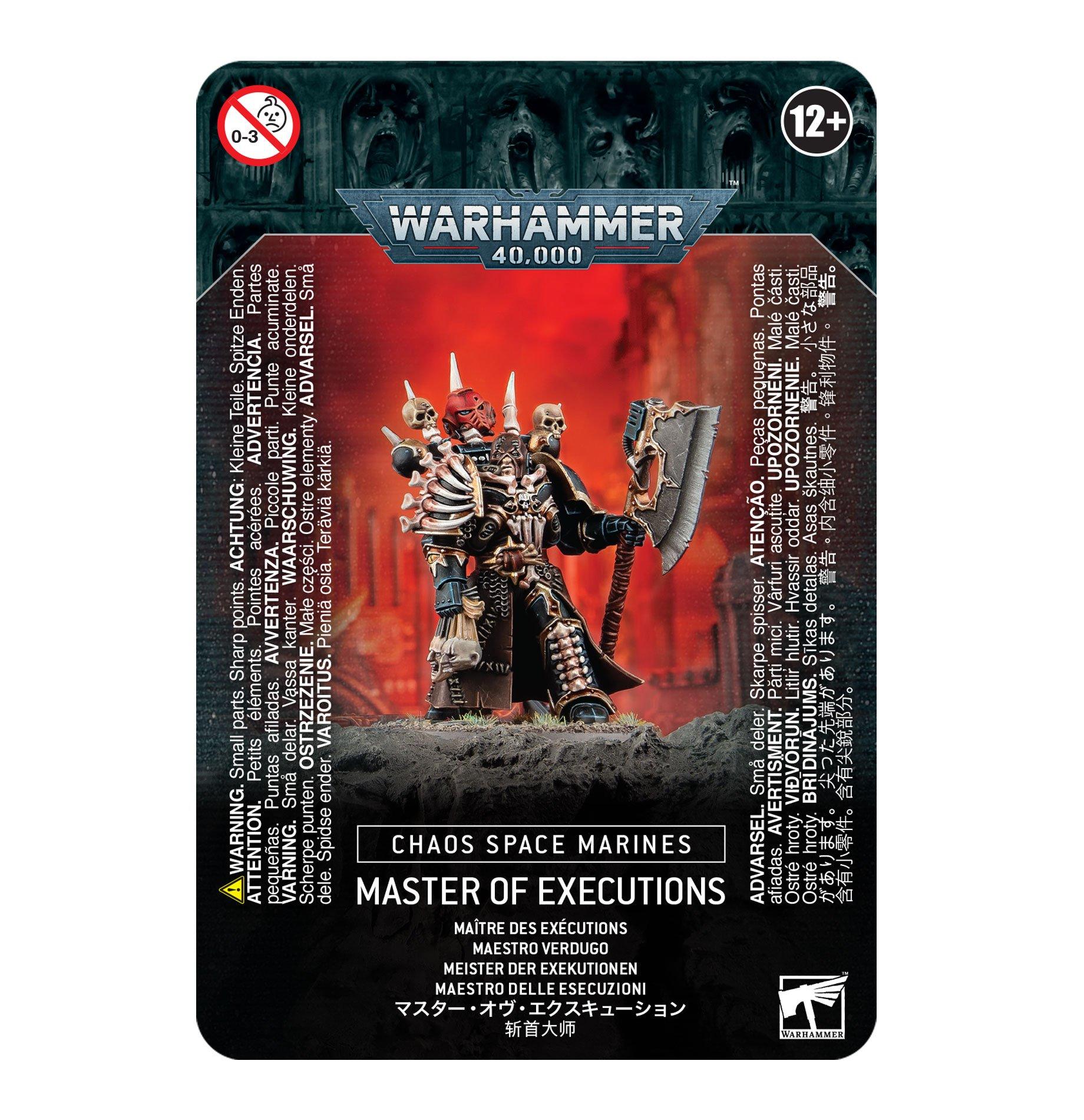CHAOS SPACE MARINES MASTER OF EXECUTIONS - Gifts for Geeks Leicester