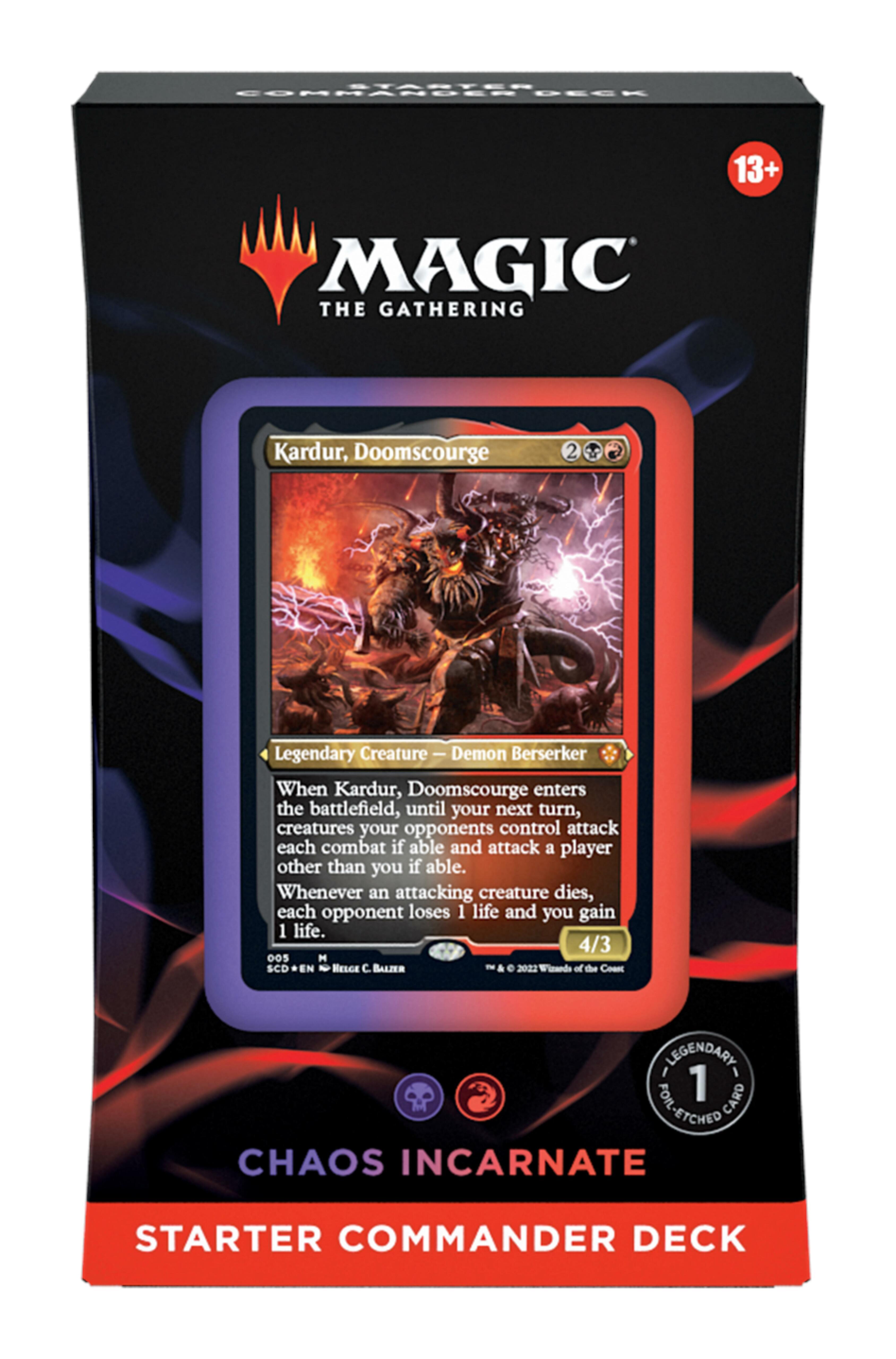 Starter Commander Deck 2022 - Chaos Incarnate - Gifts for Geeks Leicester