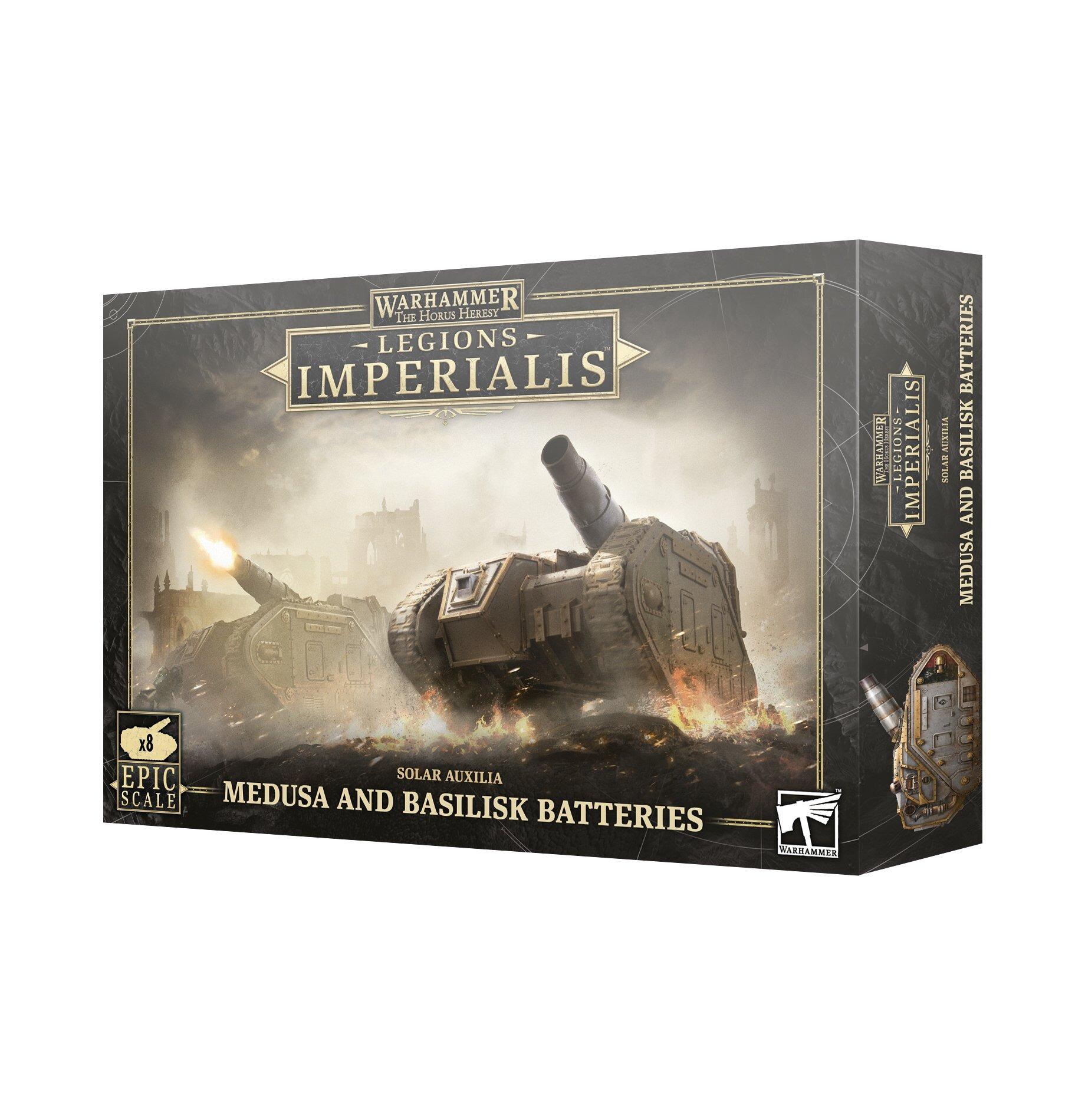 LEGIONS IMPERIALIS: SOLAR AUXILIA BASILISKS MEDUSAS - Gifts for Geeks Leicester