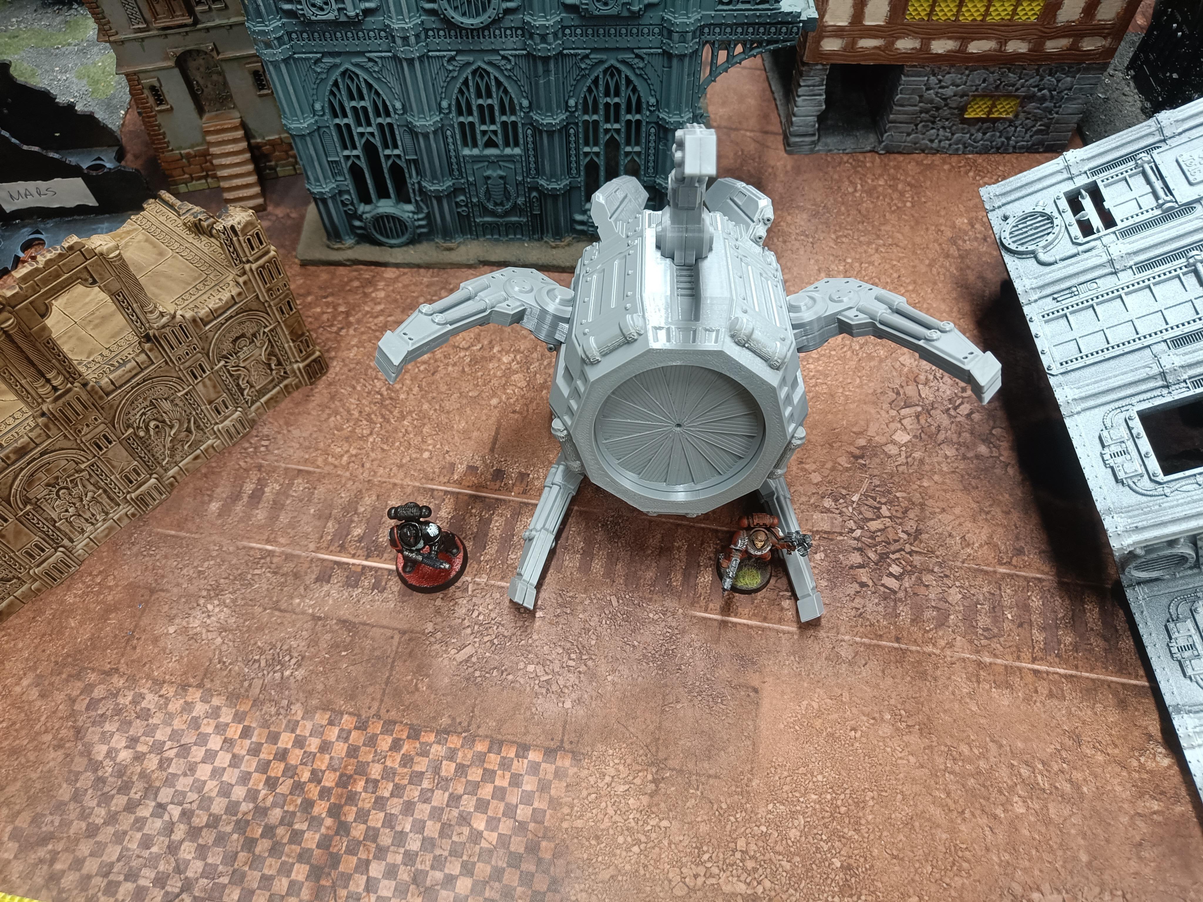 Starguard Legion Armoured Drop Ship or Pod | 3D Printed Sci-Fi Miniature Model thumbnail