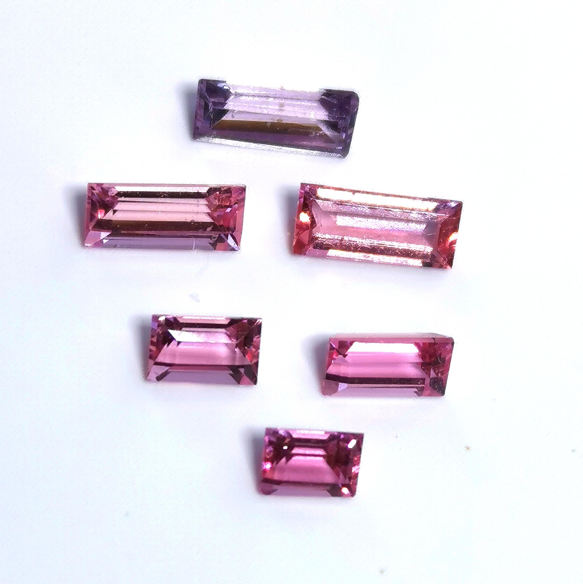 SA045 Baguette facettiert 4,0x5,0mm 1x Pink Saphir 
