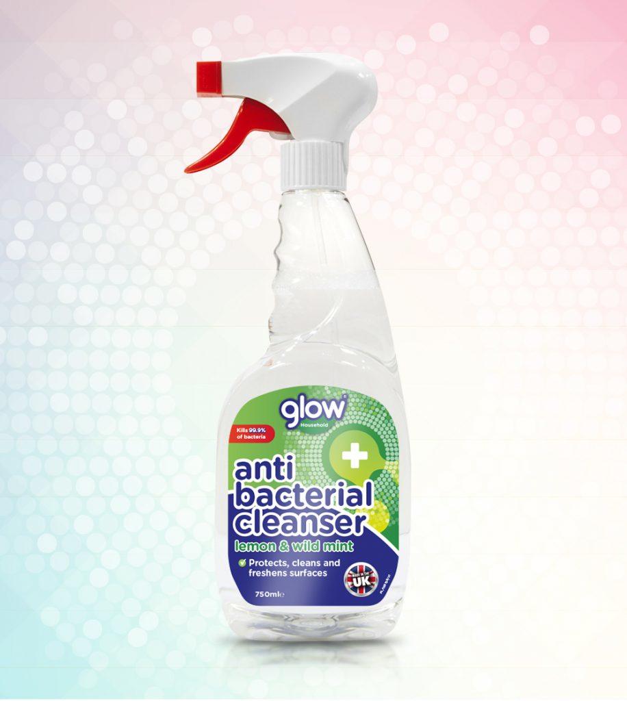 Glow AntiBacterial Cleanser Spray 750ml