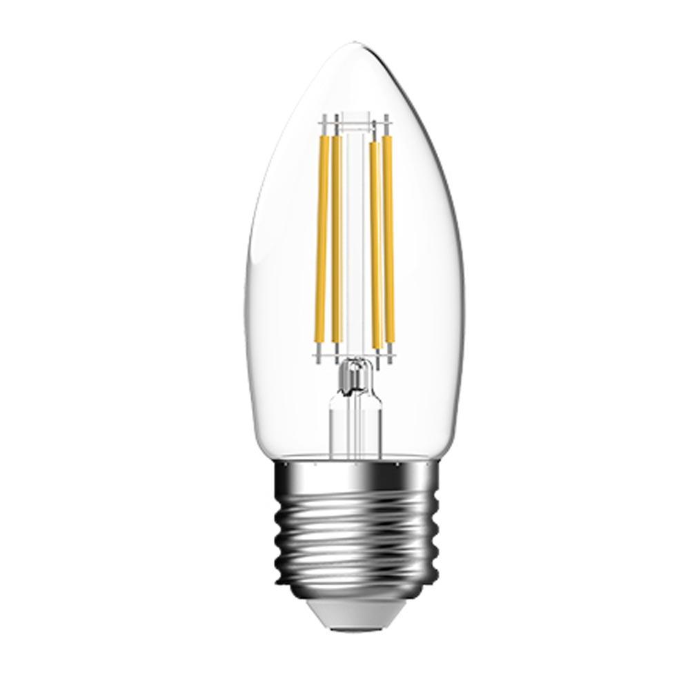 LED Clear Twisted Candle Bulb 2W E27 Warm-White Screw-Fitting 25W
