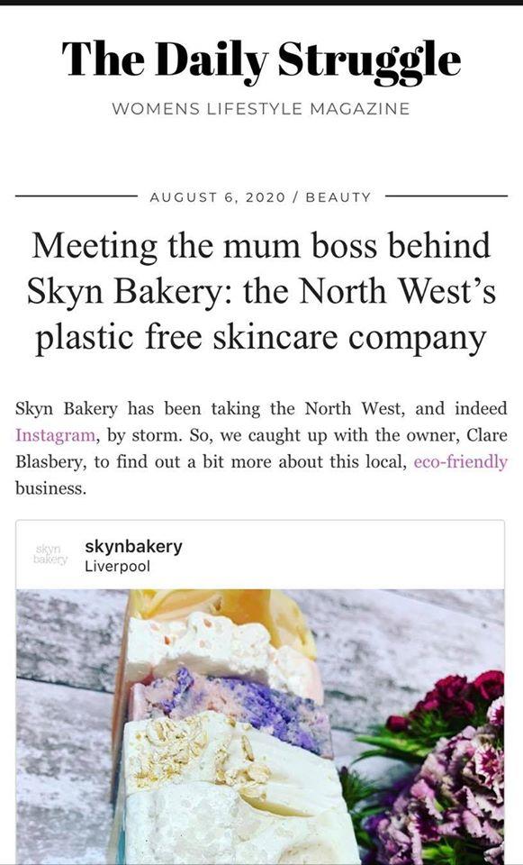 Skyn Bakery featured on The Daily Struggle