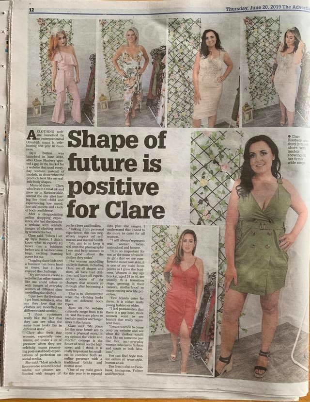 Style Button in Ormskirk Advertiser