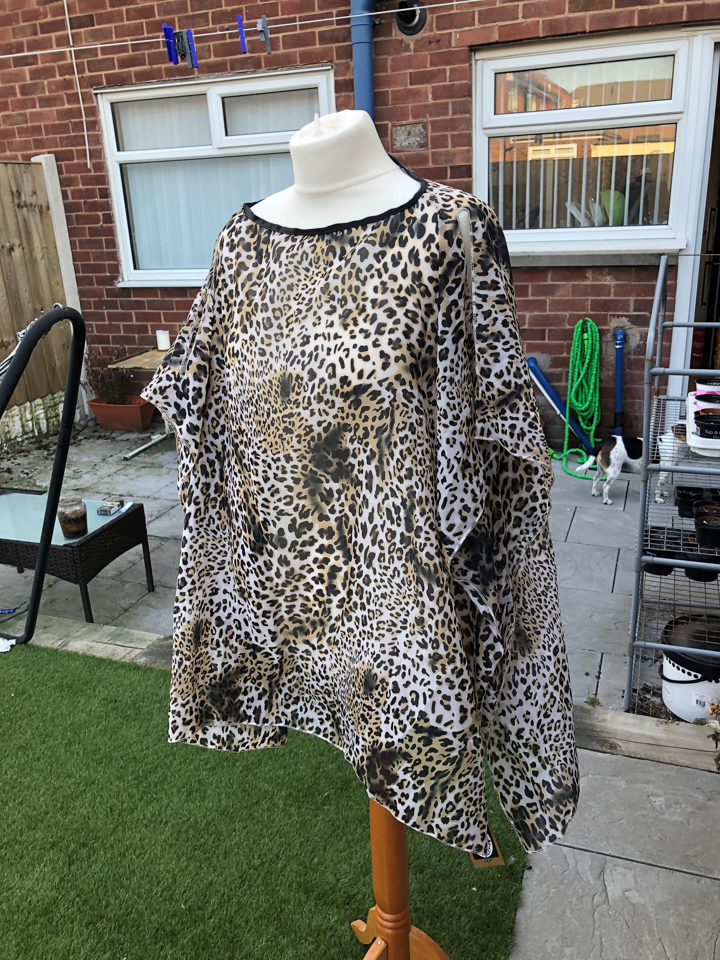 leopard print kaftan