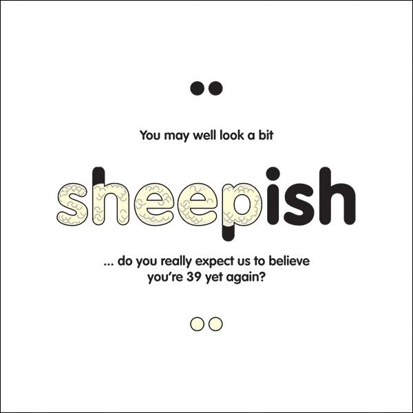 what part of speech is the word sheepish