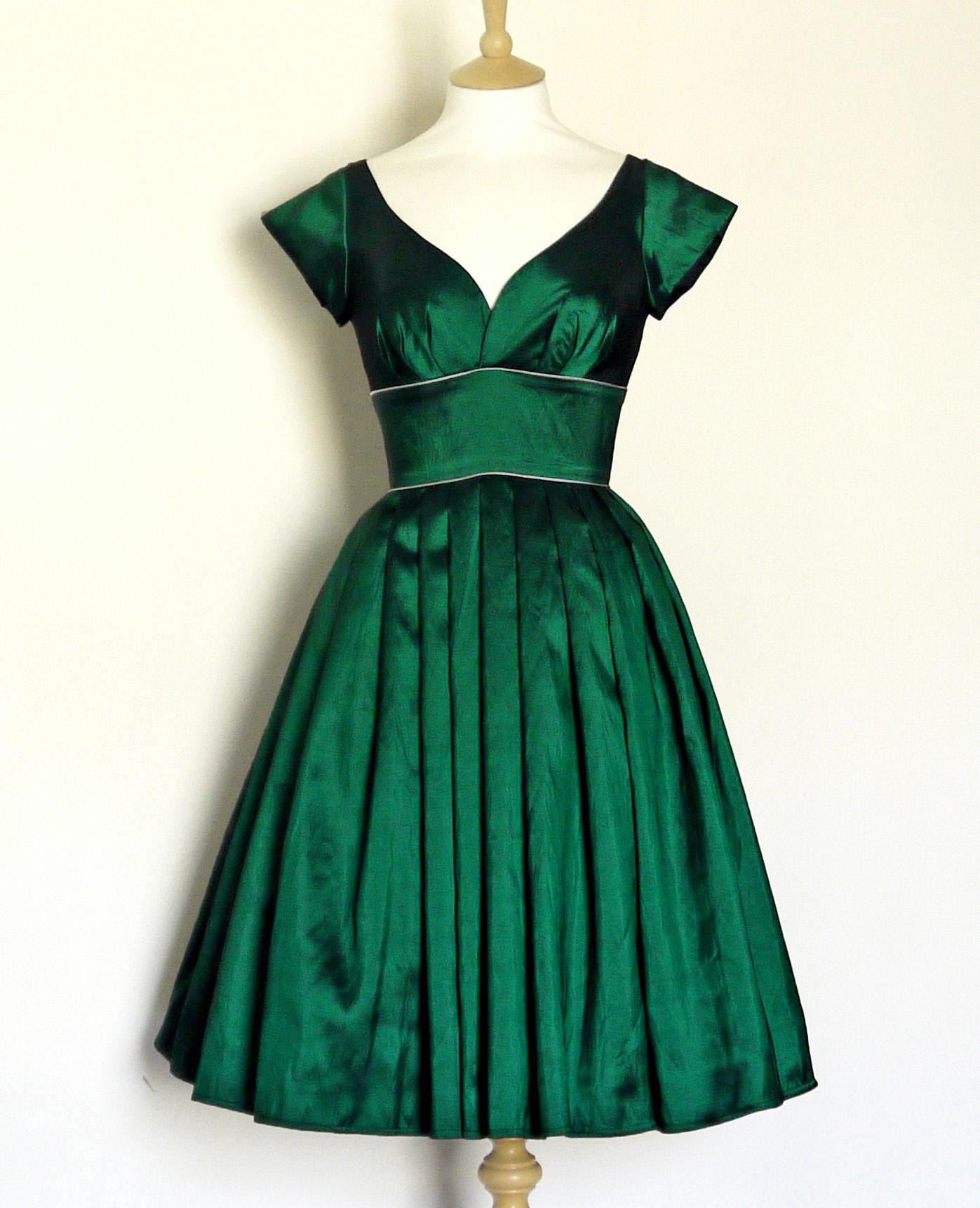 Vintage taffeta dress
