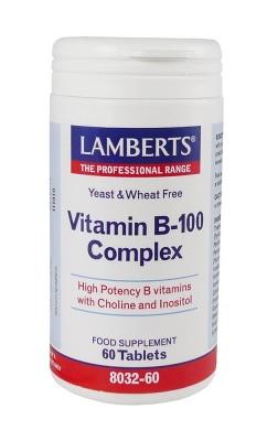 Vitamin B, Vitamin B100 Complex, Lamberts Vitamin B