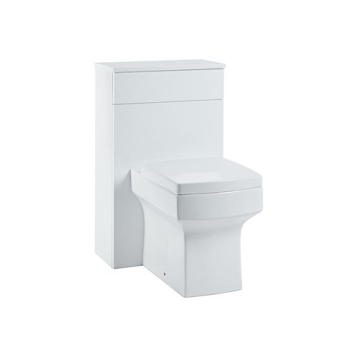 Scudo Muro 500mm floorstanding WC unit, gloss white MDF, contemporary style