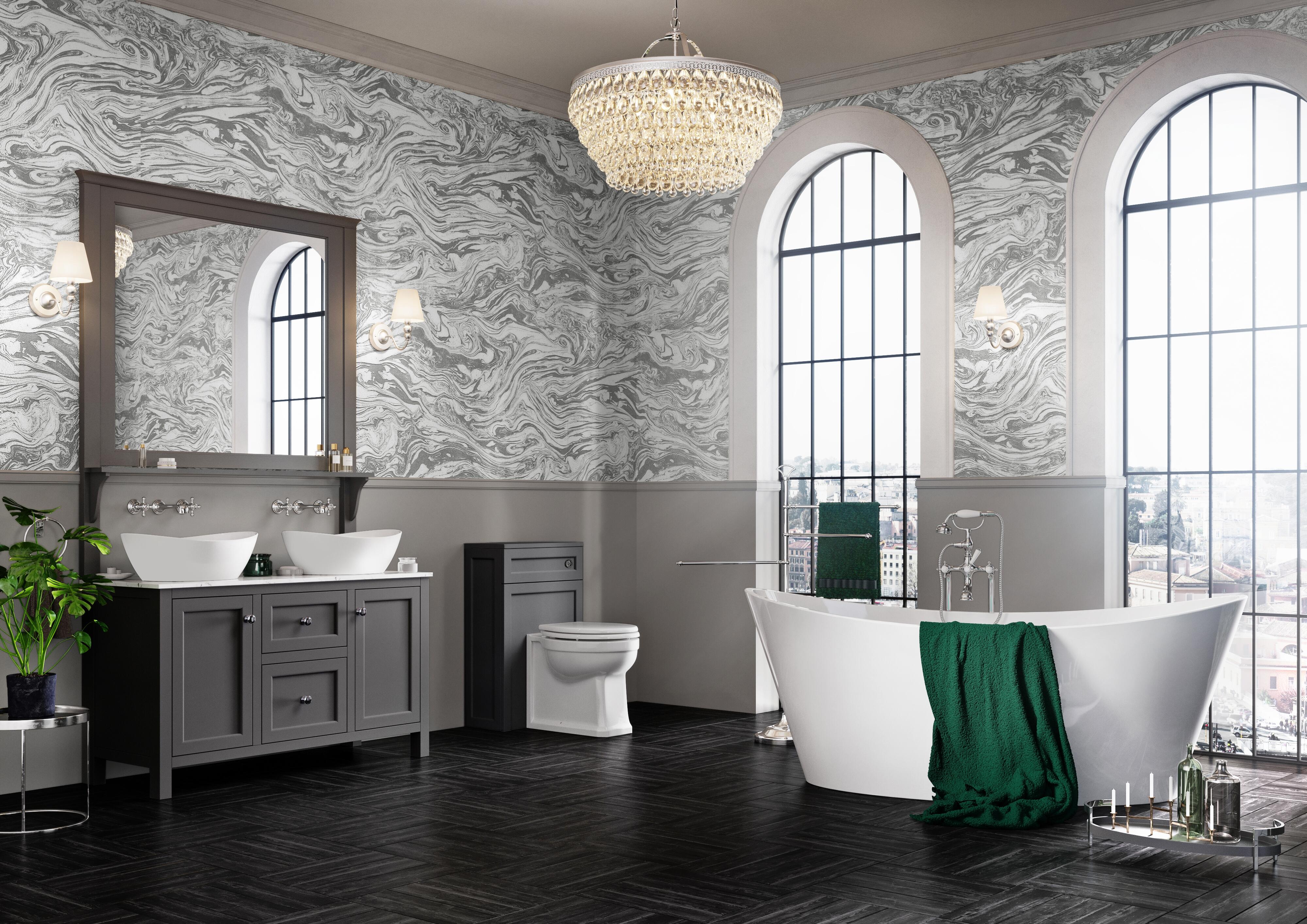 Scudo Harrogate toilet seat in Arctic White MDF with oval shape and soft close hinges