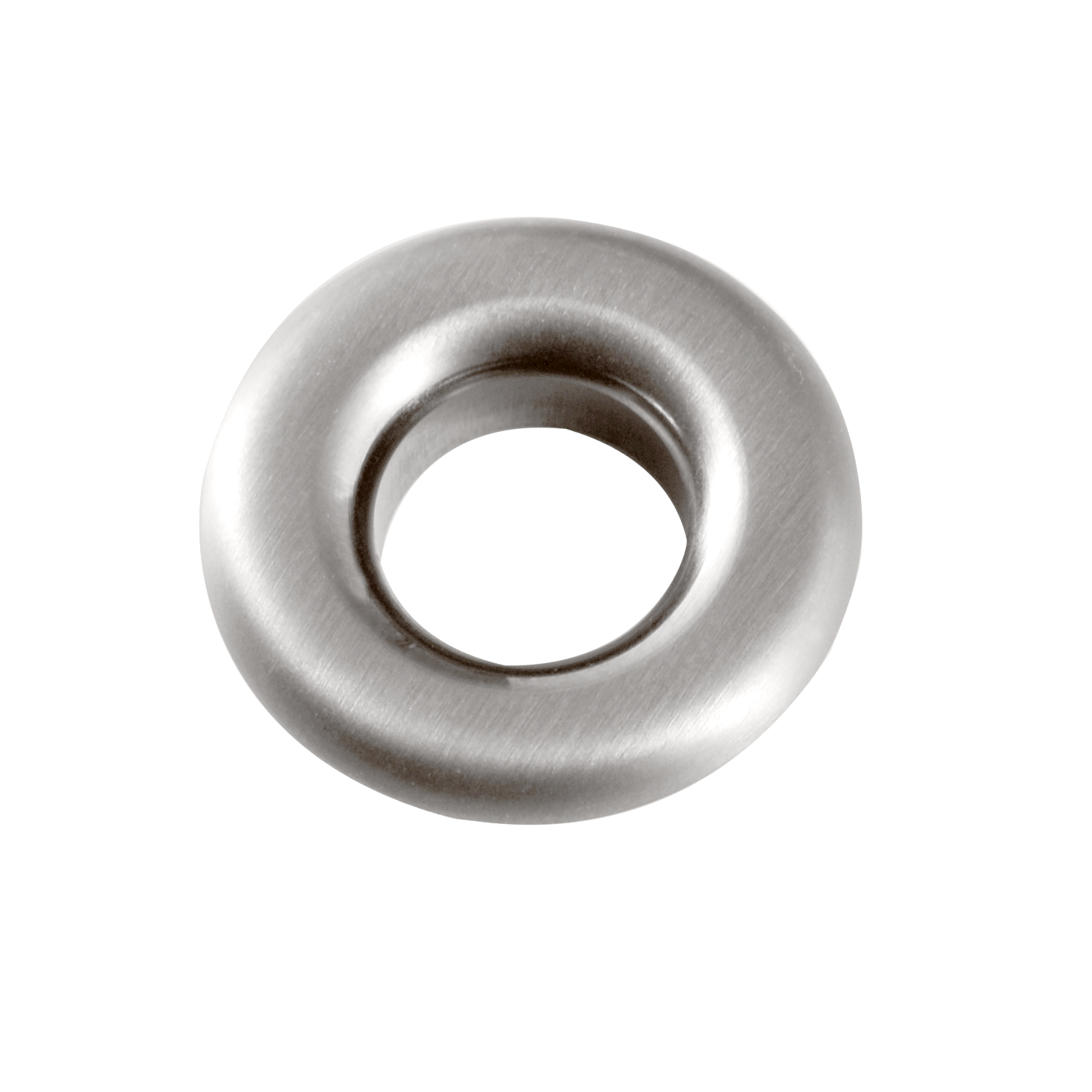 Scudo Round Overflow Insert in Brushed Nickel stainless steel