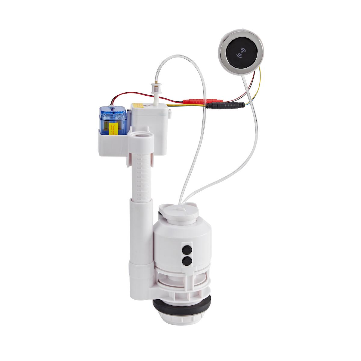 Scudo Contactless Flush Sensor, Chrome ABS, round button design