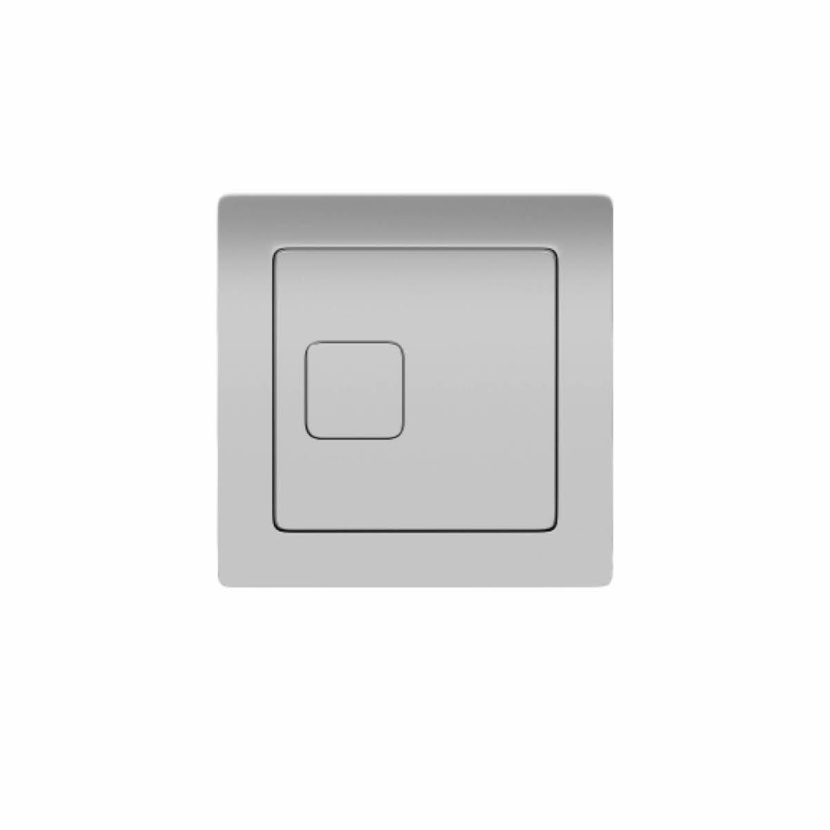 Scudo Square Flush Button in Chrome ABS