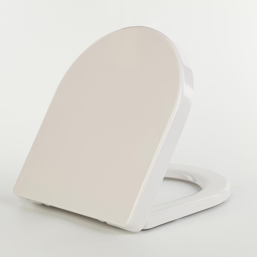 Scudo Spa white ABS toilet seat with soft close hinges, round shape