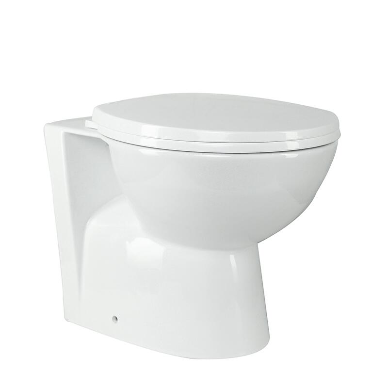 Scudo Complete Back to Wall Toilet Set in white ceramic with cistern and seat